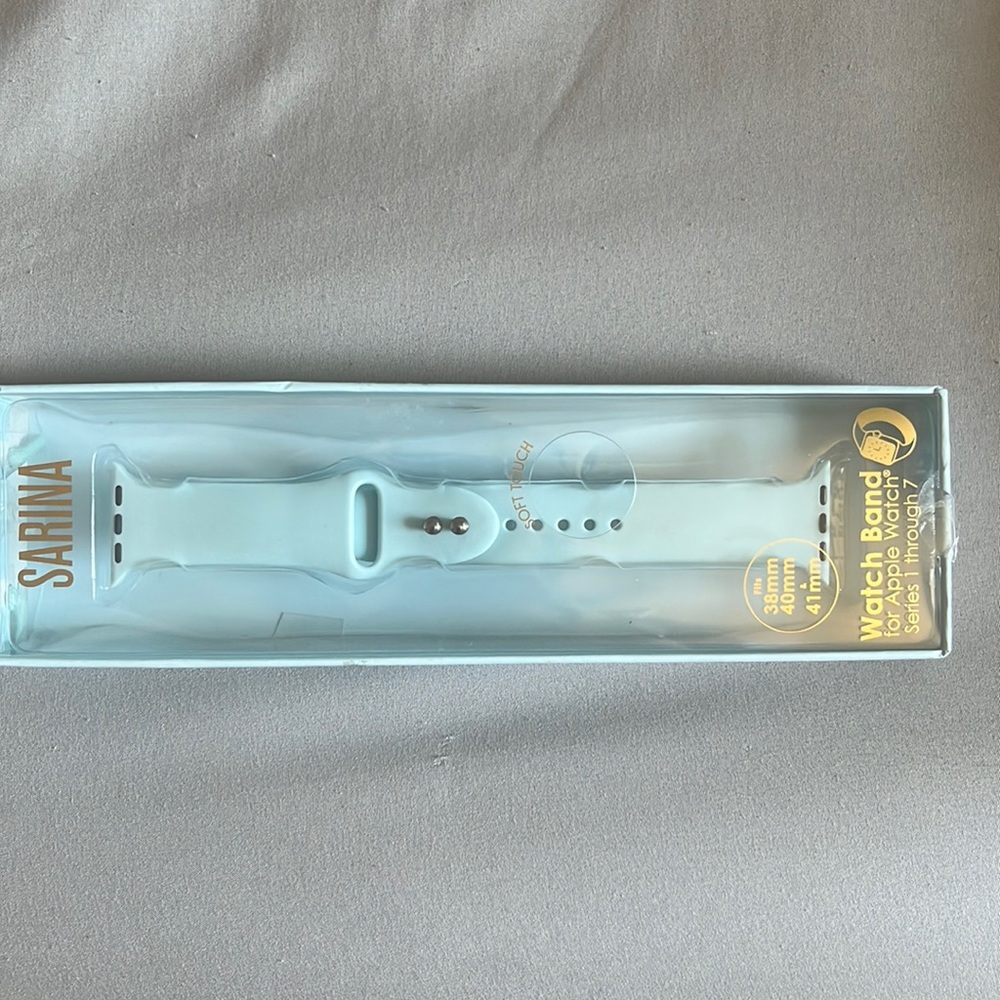 Apple watch sports band (foam blue)